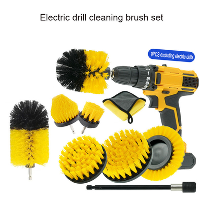 9 Stück Autoreifenreiniger Bohrmaschine Power-Scrubber Bürste Set Autoreinigung