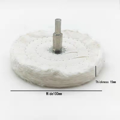 Weiße Baumwollflanell-Gebäudereinigung bürstet T formte Baumwollpolierstoff-Rad