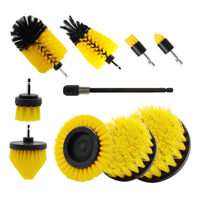 10Pcs Reinigung Bohrer Bürste Anschluss Set Haushalt Bürste Bohrer Kit für die Küche