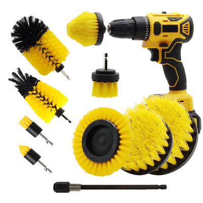 10Pcs Reinigung Bohrer Bürste Anschluss Set Haushalt Bürste Bohrer Kit für die Küche