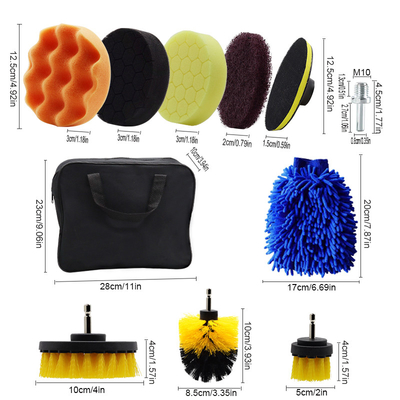 26 Stück Auto Detail Kit Innen- und Außen-Auto-Werkzeug-Kit Bohrmaschine Reinigungsbürste Set