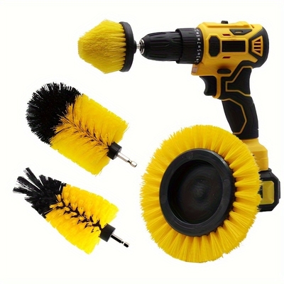Fabrik Lieferung 4pcs Dill Reinigungsbürste Fliesenbürste Bohrer Scrub-Bürste