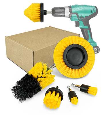 Popular Gelb Weichbürsten 5 Stück Bohrmaschine Reinigung Bürste Kit