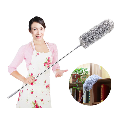 Einfach zu reinigen Edelstahl-Stiel und Duster Mikrofiber Staub Duster Flexibler Bürstenkopf