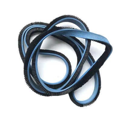 Industrielle Gummibasis Edelstahl-Drahtstreifenbürste Spiralstreifenbürste Reinigungsbürste
