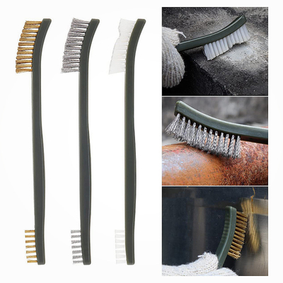Messingdraht Set Rostmetall Reinigung Kit Nylon Bürste Set