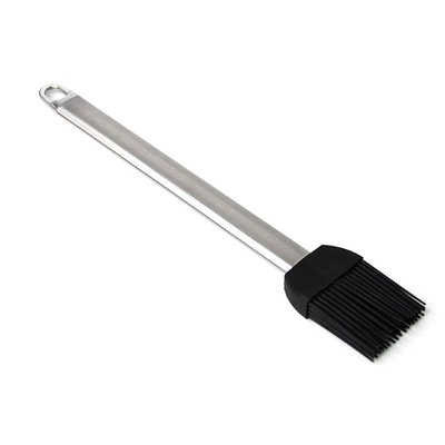 Hochtemperaturbeständige Silikon-Grillbürste Edelstahlgriffe Backölbürste BBQ Grill Basting-Bürste