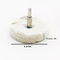 Weiße Baumwollflanell-Gebäudereinigung bürstet T formte Baumwollpolierstoff-Rad